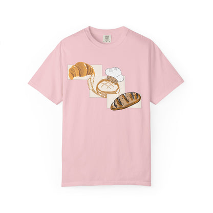 Bakery Graphic T-Shirt | Sourdough & Croissant Design | Bread Enthusiast Tee