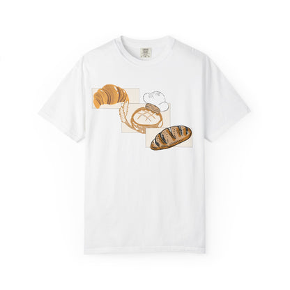 Bakery Graphic T-Shirt | Sourdough & Croissant Design | Bread Enthusiast Tee