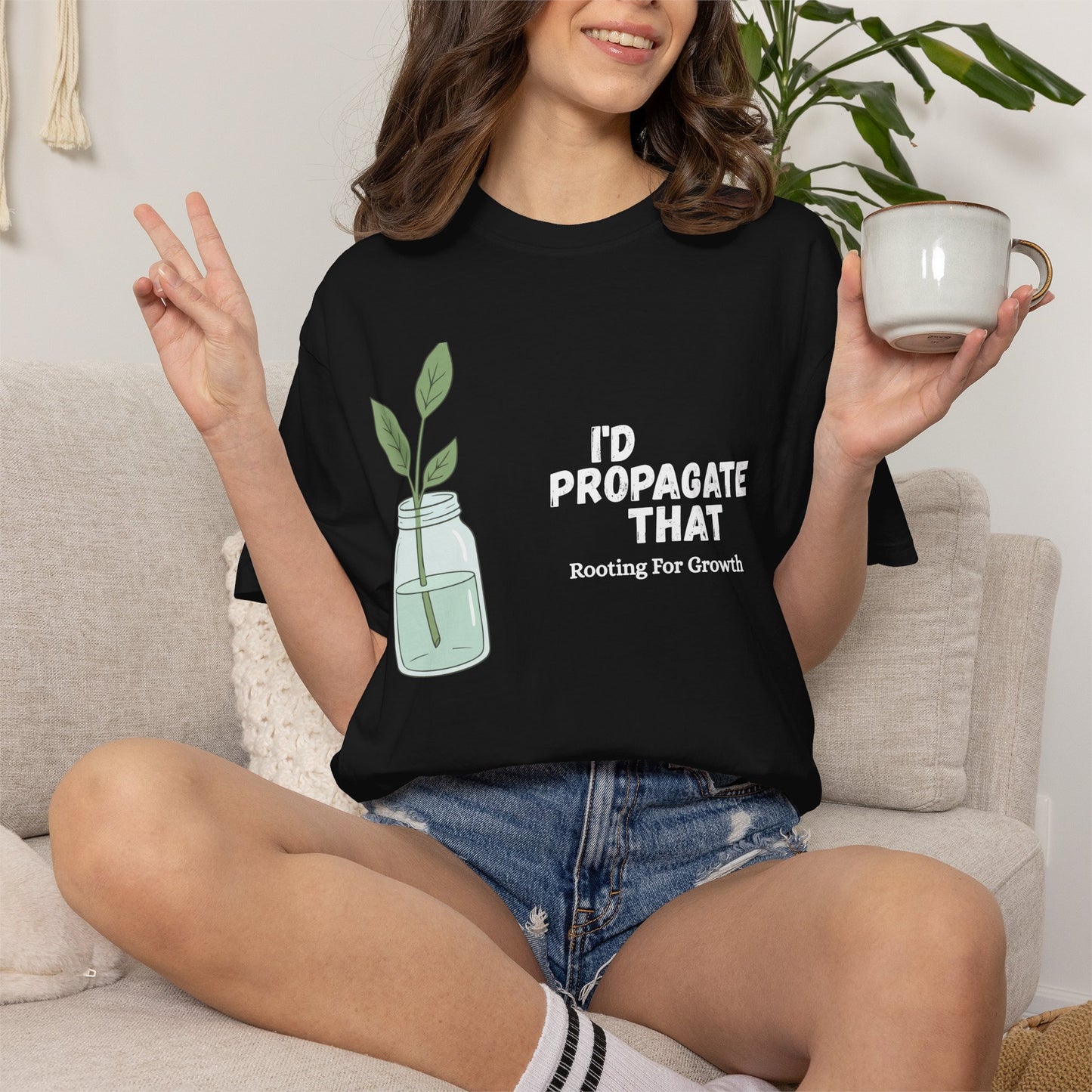 Plant Propagation T-Shirt | Plant Cutting Graphic Tee for Plant Parents & Propagators