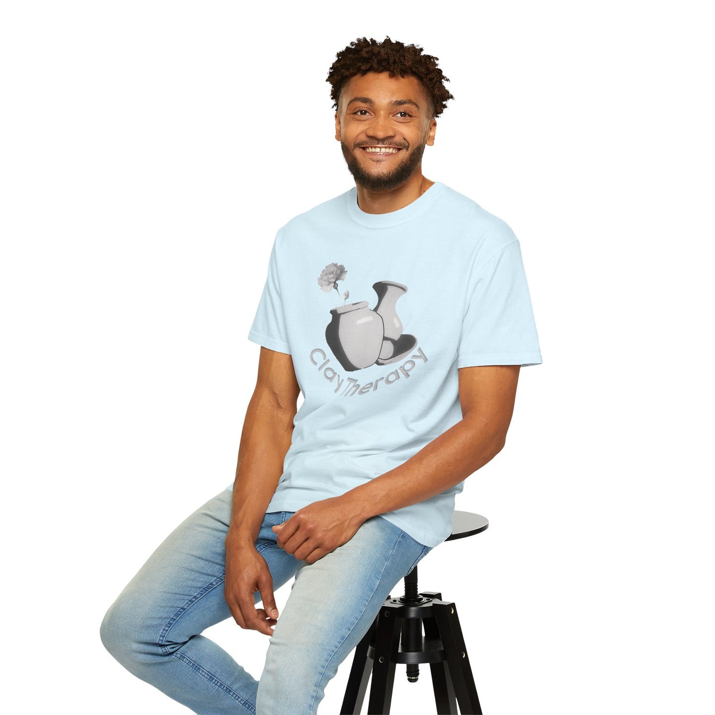 Clay Therapy Unisex Tee — Pottery Lover Shirt | Ceramic Artist Gift | Comfort Colors Garment Dyed Tee