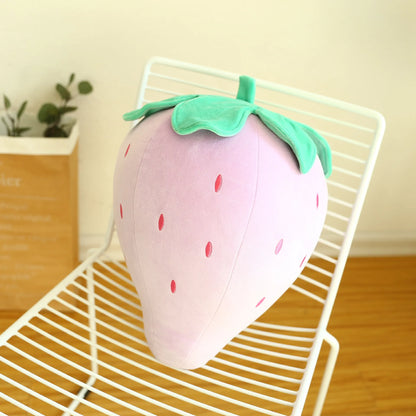 25cm strawberry plush toy size comparison hand reference
