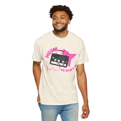 Music Nostalgia Graphic T-Shirt | Vintage Cassette Apparel | Retro Music Tee