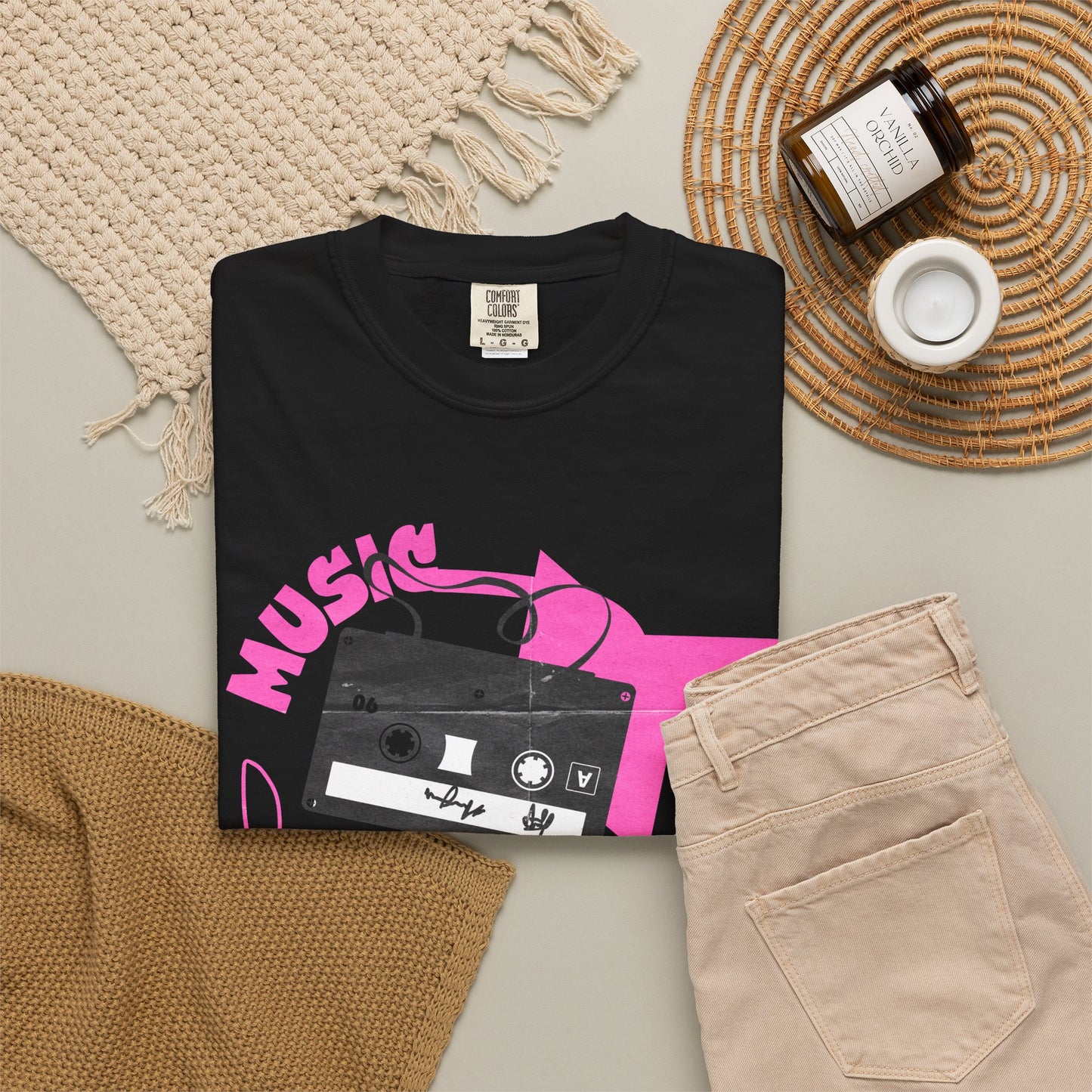 Music Nostalgia Graphic T-Shirt | Vintage Cassette Apparel | Retro Music Tee