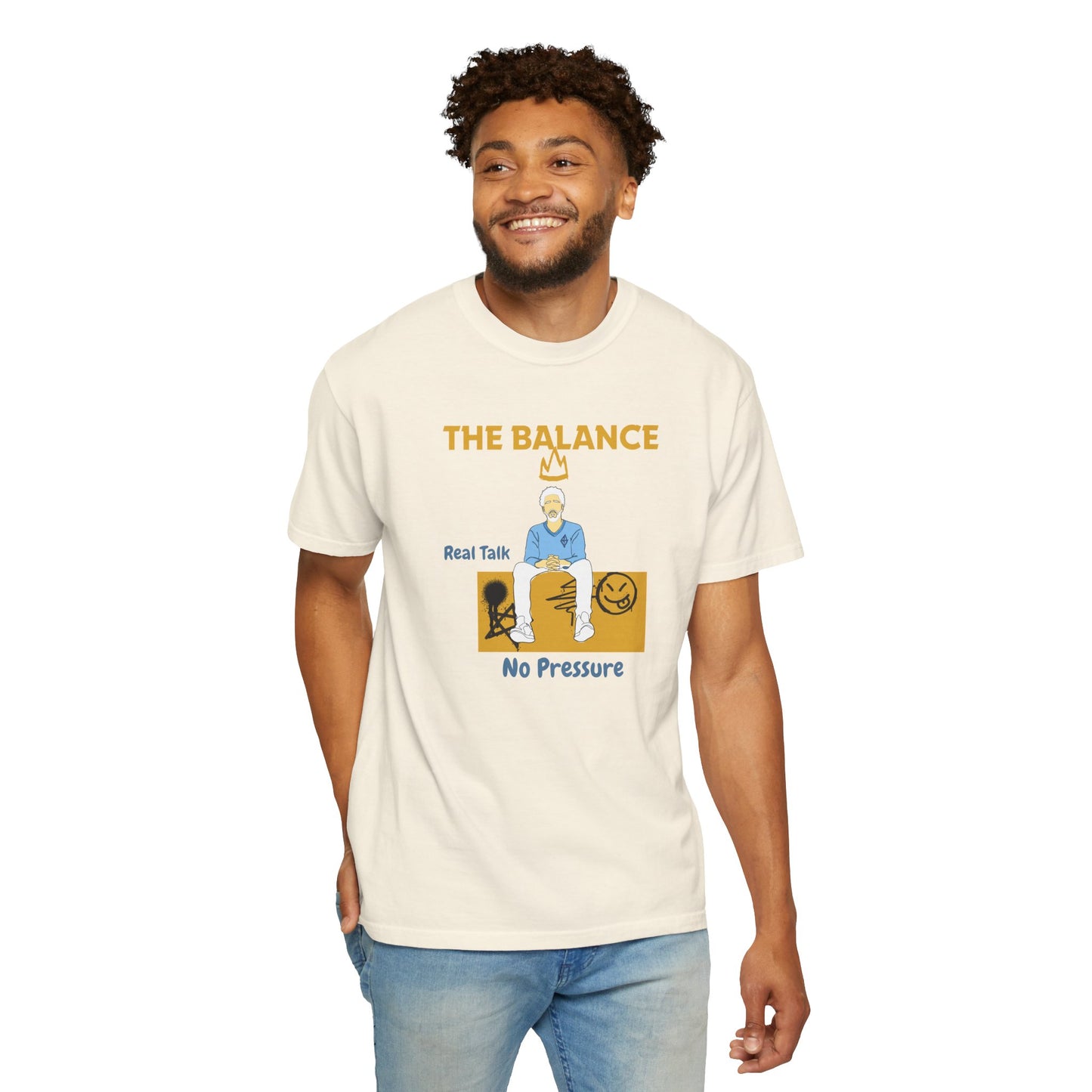 The Balance T-Shirt | Real Talk No Pressure Streetwear Tee | Authentic Graphic Merch