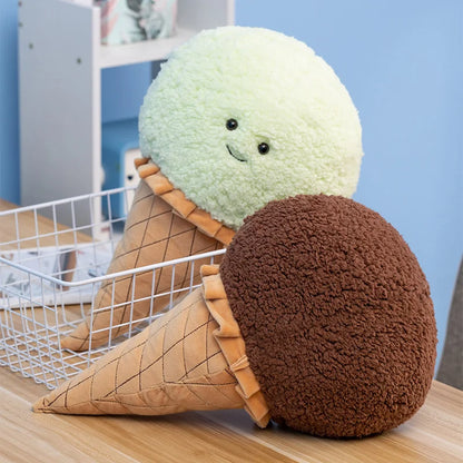 46cm kawaii stuffed animal ice cream cone gift wrapped for birthday