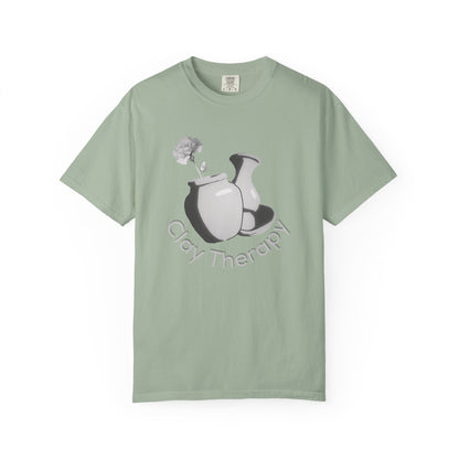 Clay Therapy Unisex Tee — Pottery Lover Shirt | Ceramic Artist Gift | Comfort Colors Garment Dyed Tee