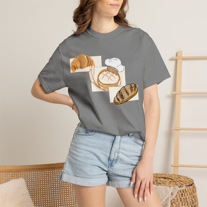 Bakery Graphic T-Shirt | Sourdough & Croissant Design | Bread Enthusiast Tee