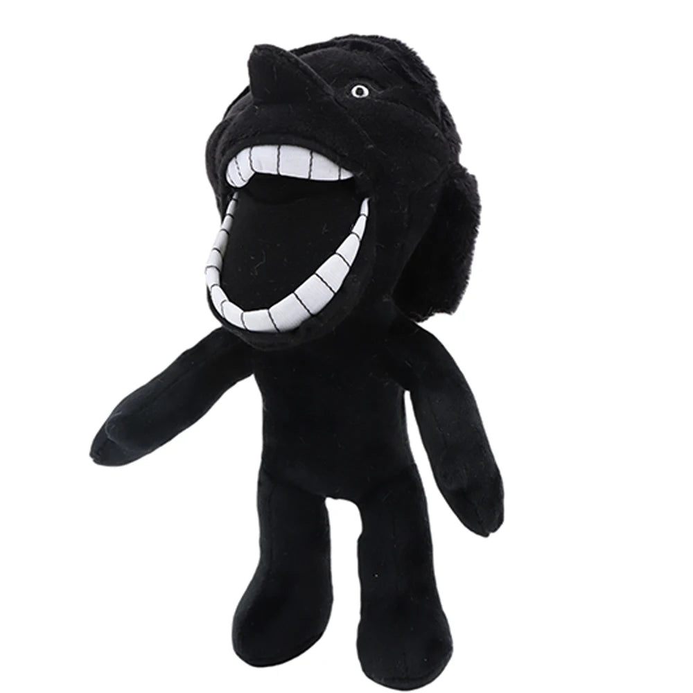 67 Kid plush 27cm pitch black horror stuffed animal front view
