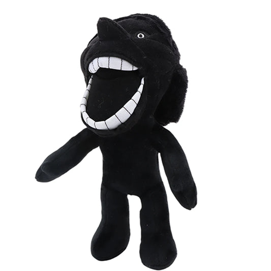67 Kid plush 27cm pitch black horror stuffed animal front view