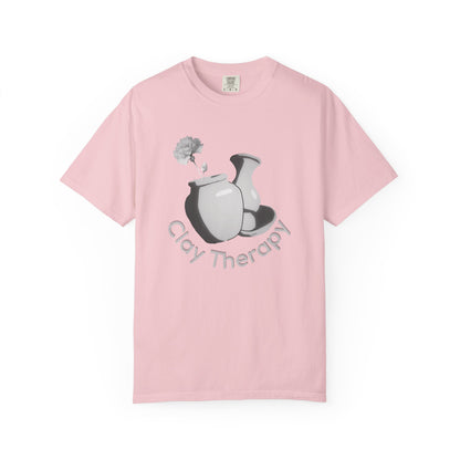 Clay Therapy Unisex Tee — Pottery Lover Shirt | Ceramic Artist Gift | Comfort Colors Garment Dyed Tee