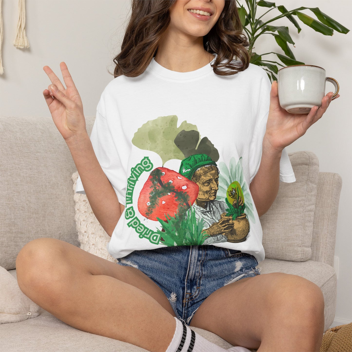 Plant Lover Graphic T-Shirt | Vintage Gardener Apparel | Botanical Shirt