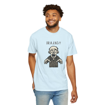 8-bit gaming aesthetic zombie t-shirt.