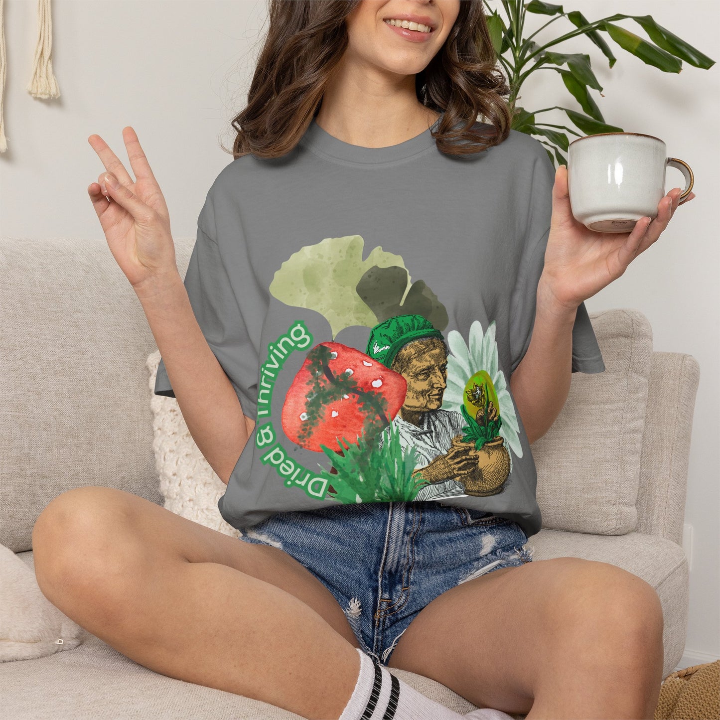 Plant Lover Graphic T-Shirt | Vintage Gardener Apparel | Botanical Shirt