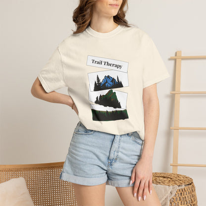 Mountain Landscape Trail T-Shirt | Trail Running Lifestyle | Outdoor Adventure Graphic Tee