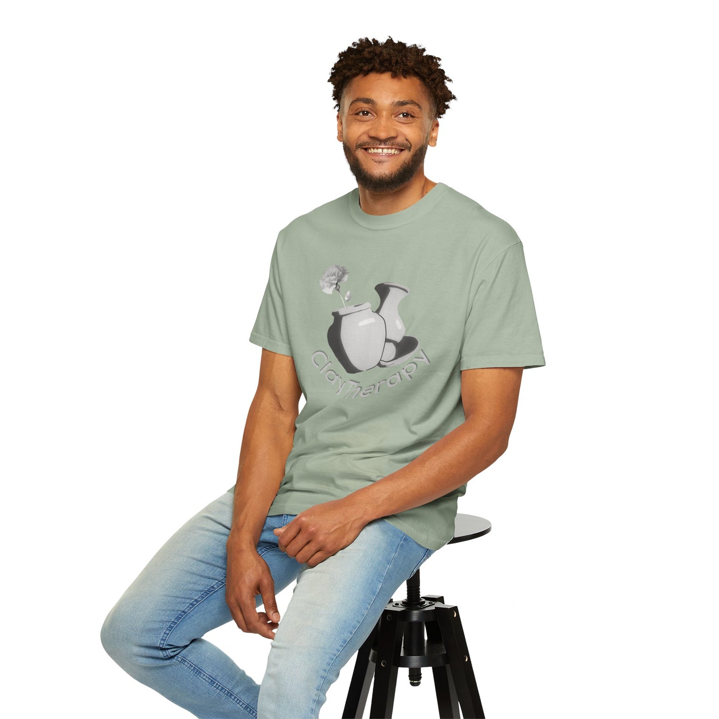 Clay Therapy Unisex Tee — Pottery Lover Shirt | Ceramic Artist Gift | Comfort Colors Garment Dyed Tee