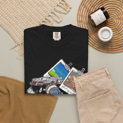 Vintage Camera & Polaroids T-Shirt — Photography Lover Graphic Tee