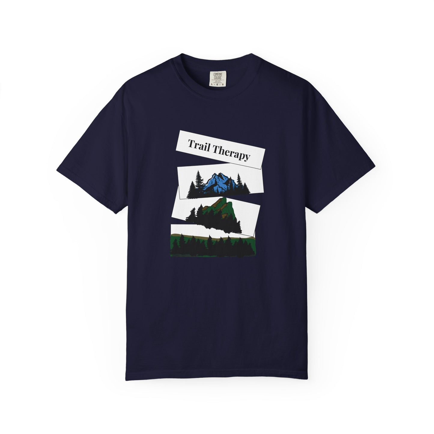 Mountain Landscape Trail T-Shirt | Trail Running Lifestyle | Outdoor Adventure Graphic Tee