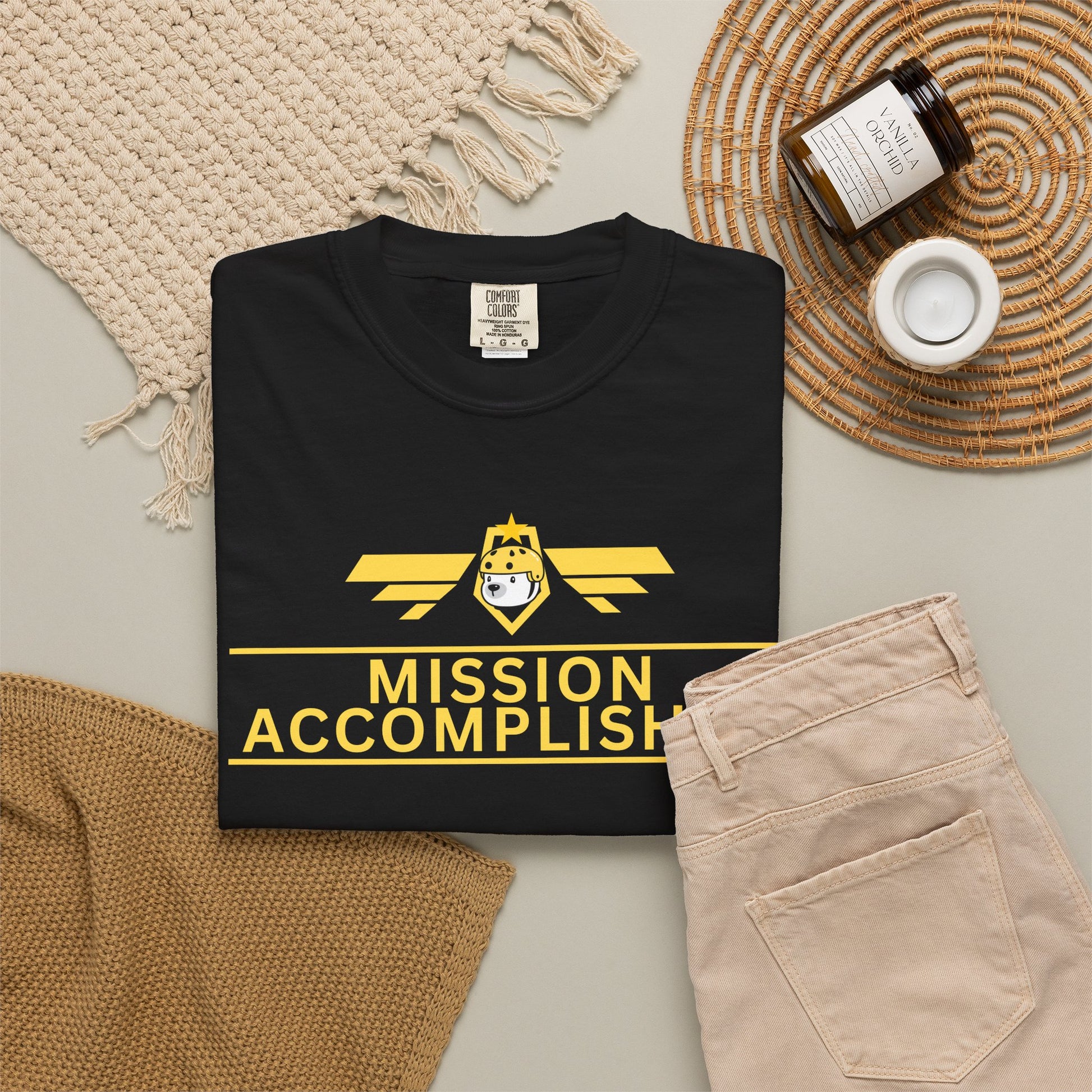 Achievement unlocked gaming tee worn by male model in casual streetwear setting