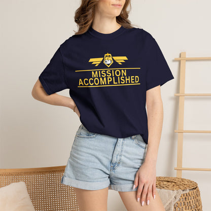 Achievement unlocked t-shirt flat lay in army green color