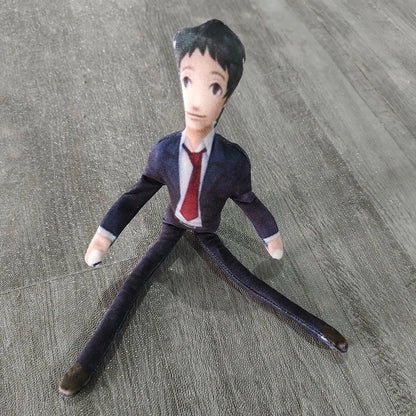 Adachi stuffed plush sitting pose display angle
