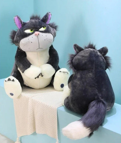 Adorable grumpy cat plush in gift-ready single-piece protective packaging
