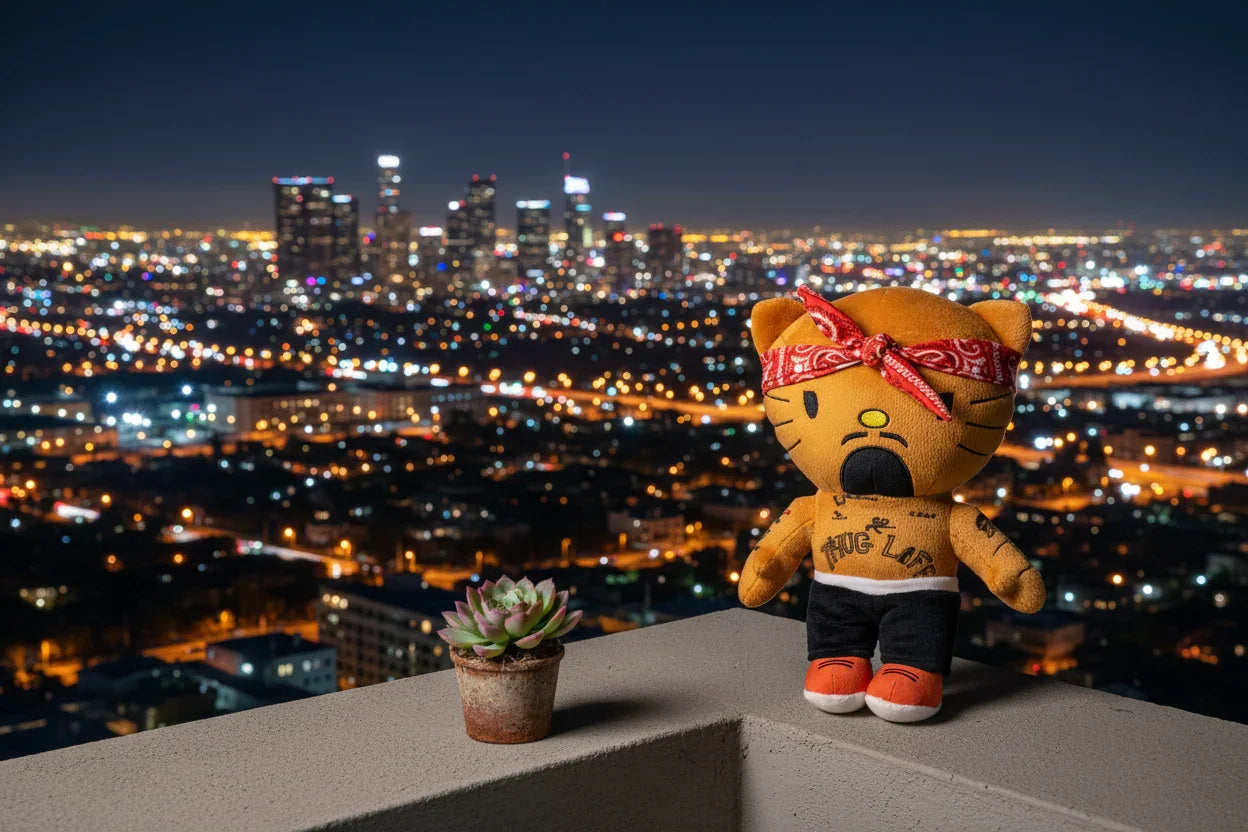 Aesthetic plushies collection featuring tupac plush.