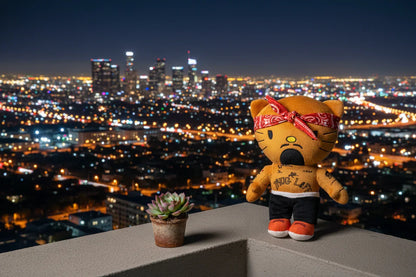 Aesthetic plushies collection featuring tupac plush.