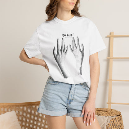 Aesthetic vintage tee garment dyed texture close up Comfort Colors 1717
