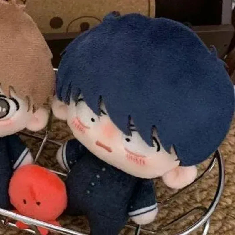 Aiki and Nakamura handmade plushies side by side display
