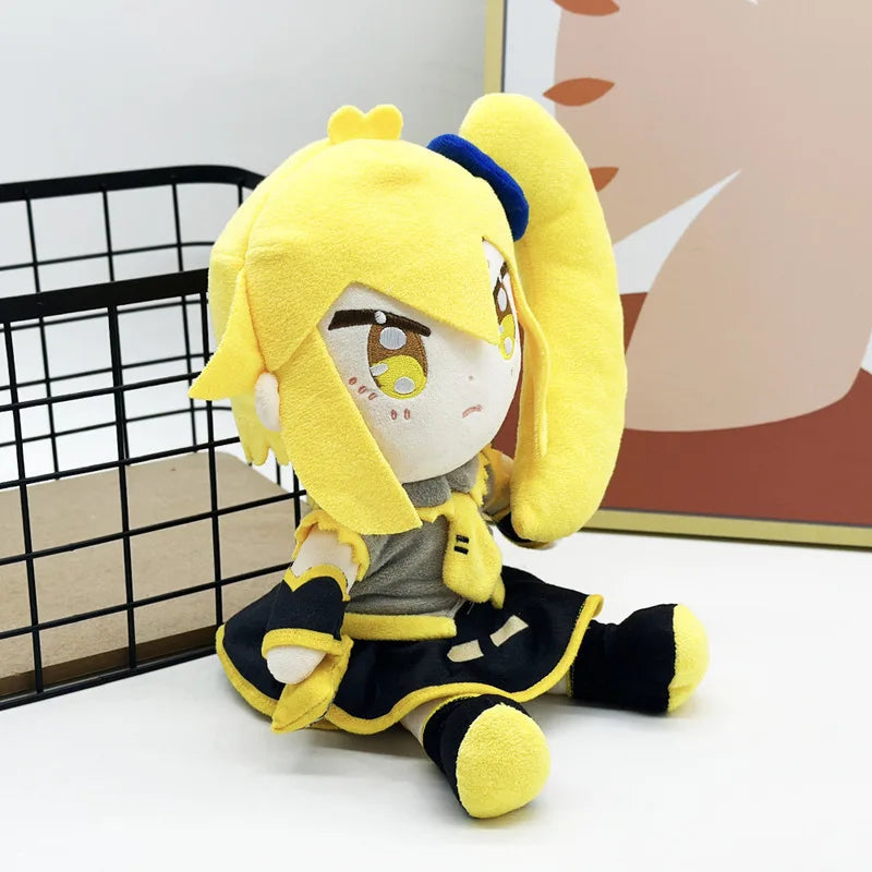 Akita Neru plushie tsurime eyes embroidered detail
