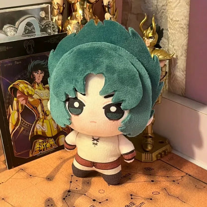 Albafica Pisces Gold Saint kawaii collectible doll 10cm soft cotton plush poison rose warrior
