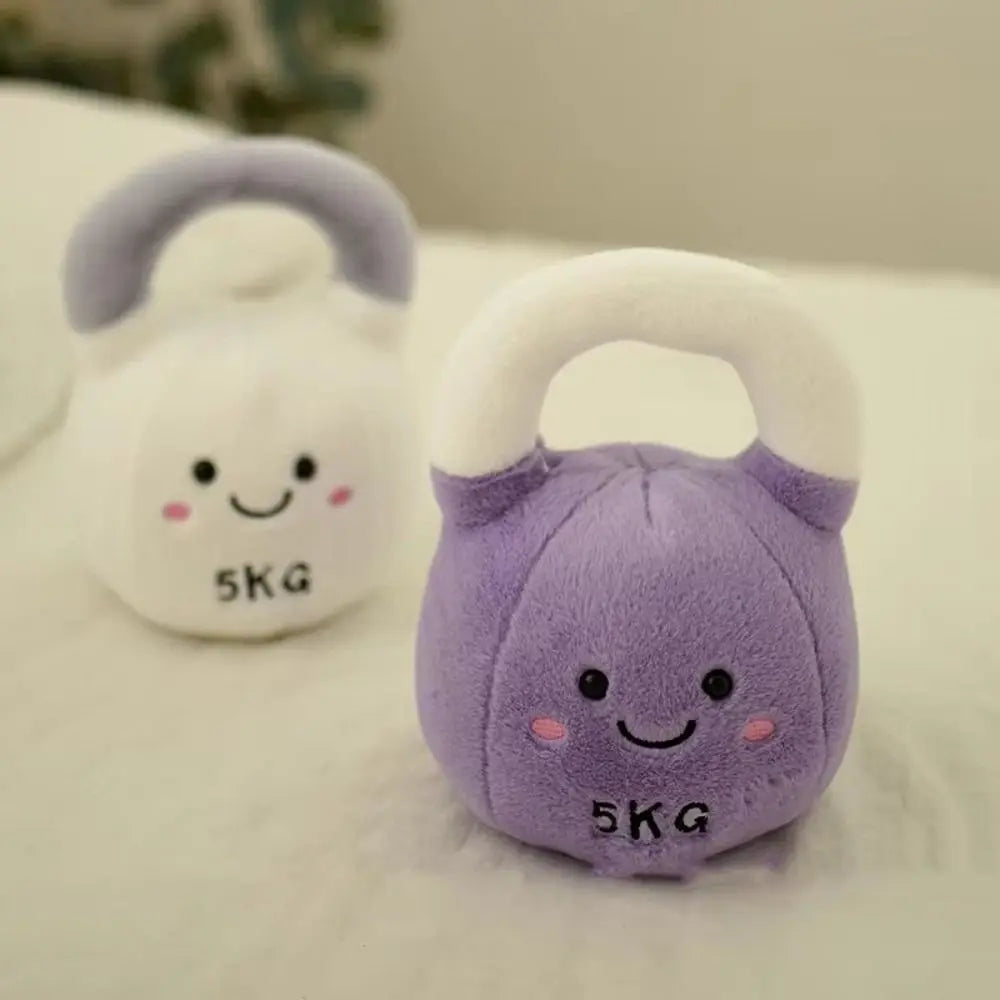 All five variants kawaii gym plush collection kettlebell and dumbbell