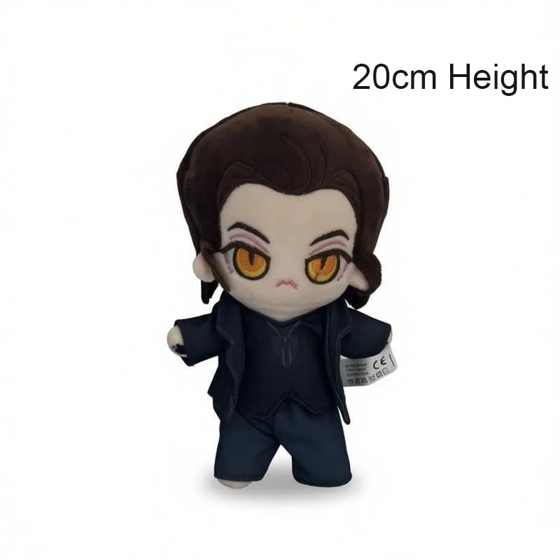All three Crowley plush variants together: 21st century, WWII and serpent form display
