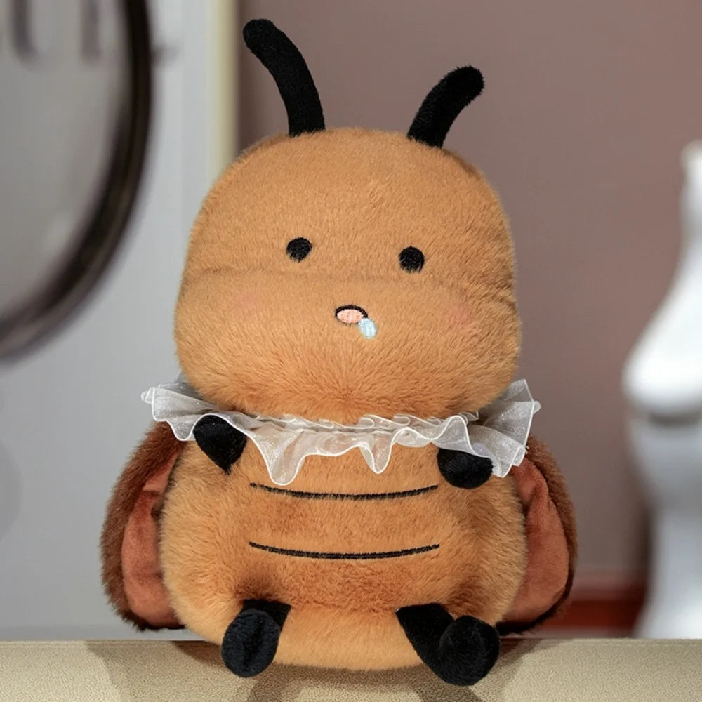 All three funny cockroach plush variants Cool Gangster Dapper Bowtie and Lace Collar displayed together