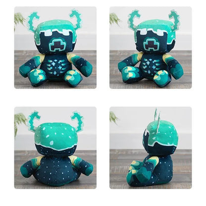 Ancient city warden plush closeup of face and texture detail
