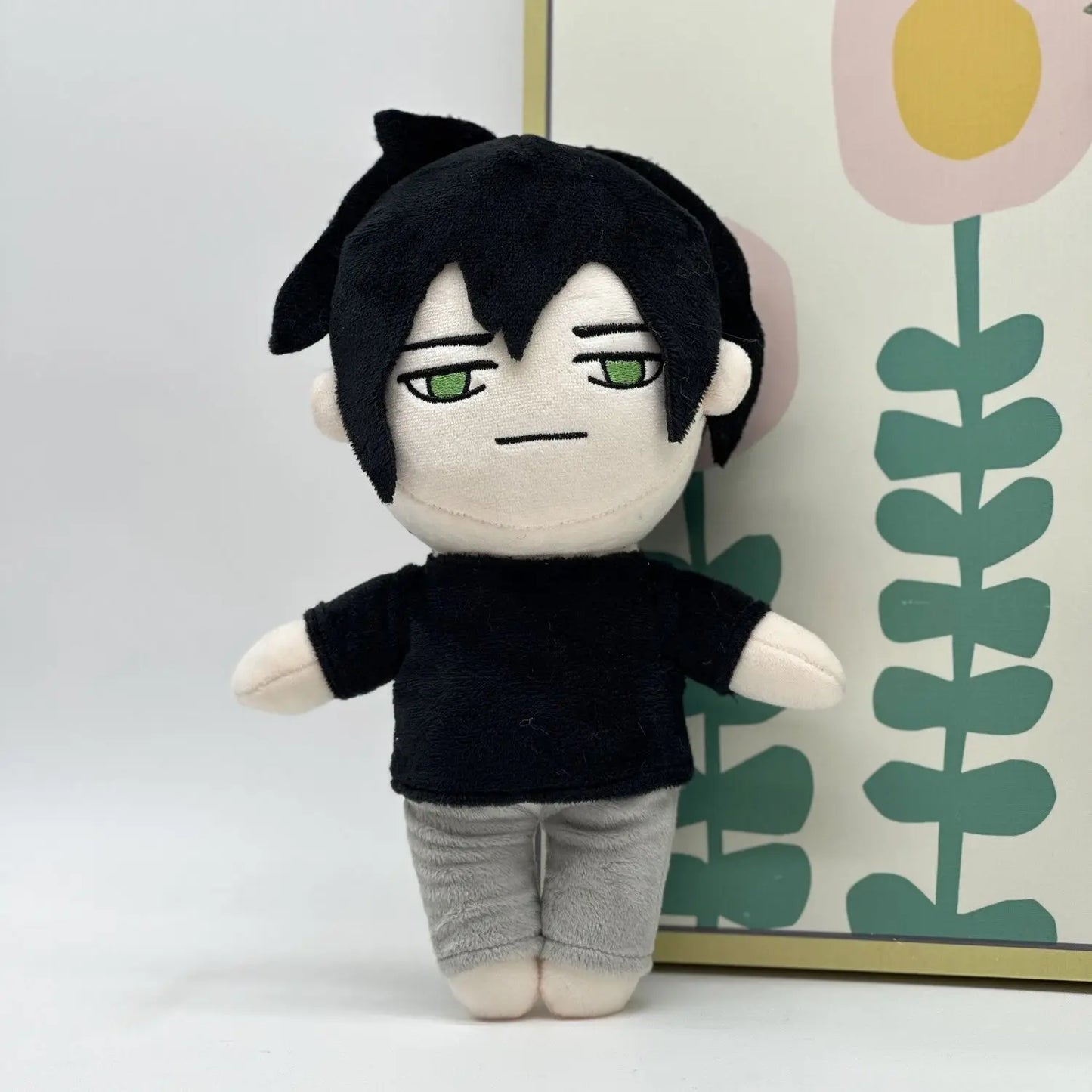 Andrew Graves plush front view showing signature outfit
