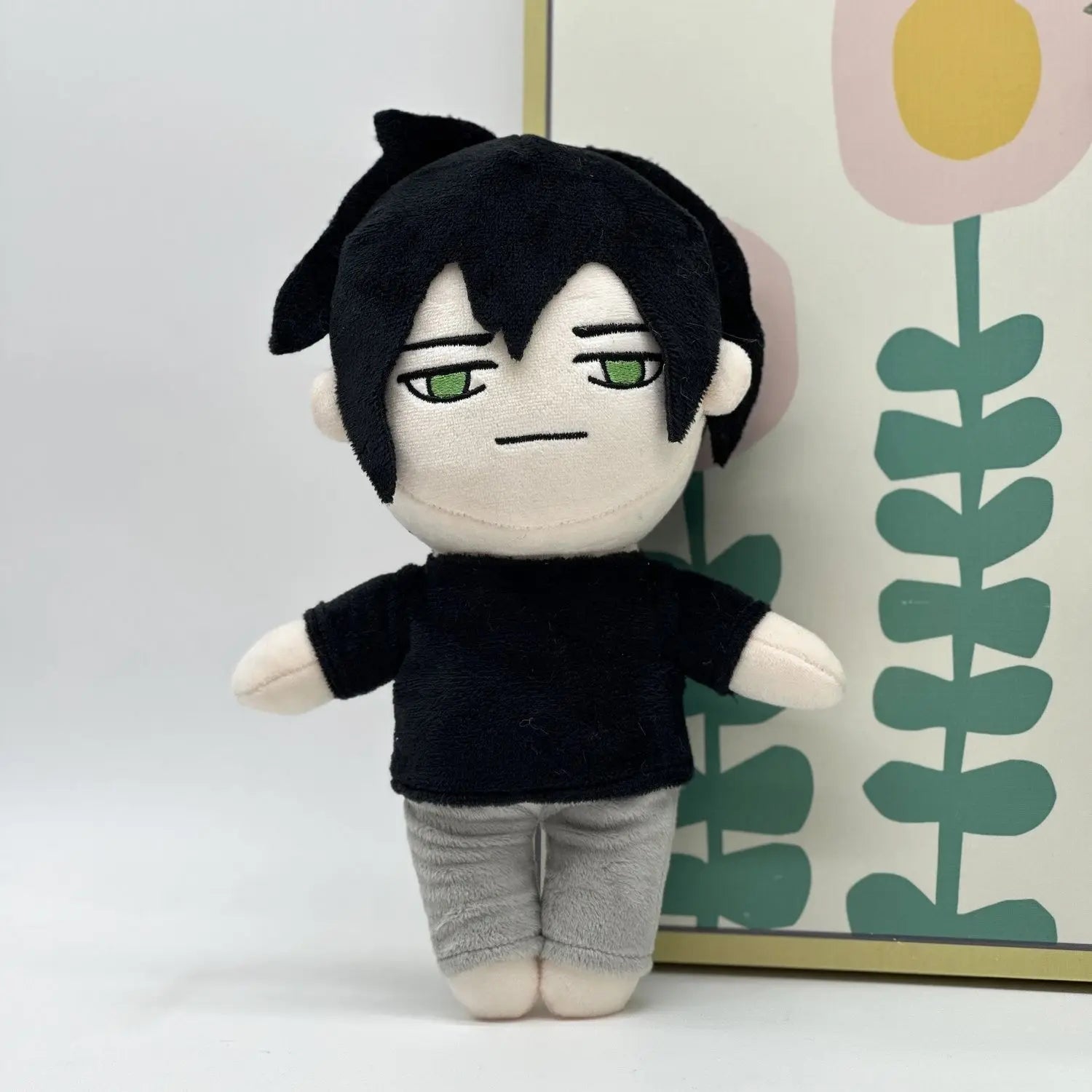 Andrew Graves plush front view showing signature outfit
