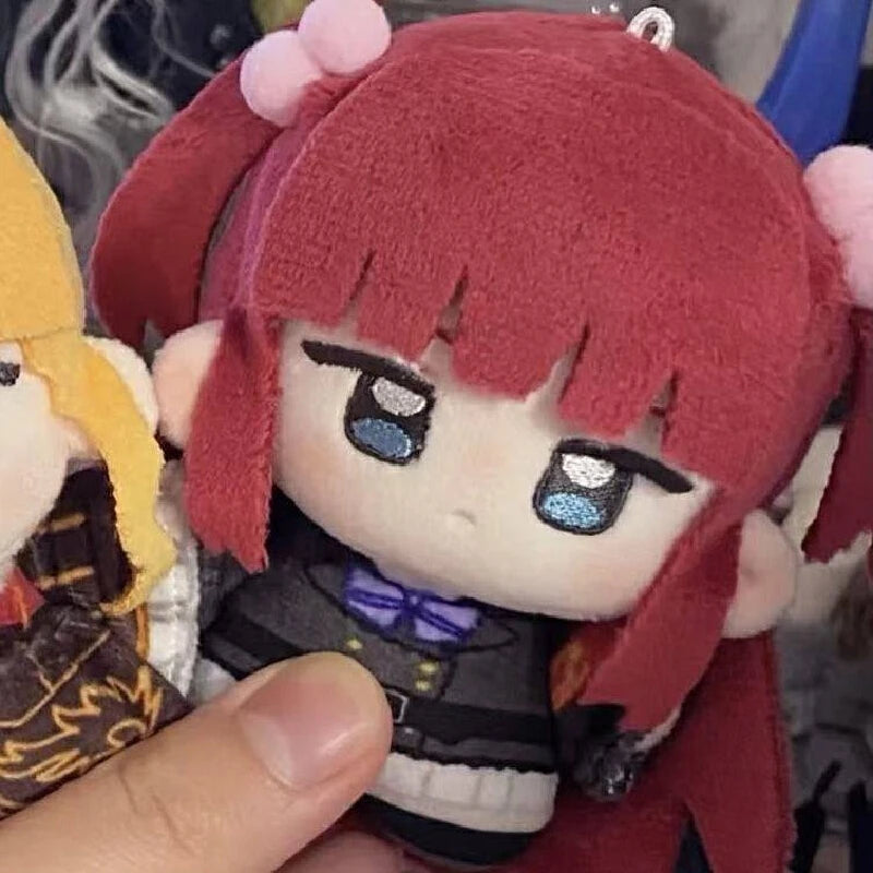 Angel plush inspired by dark red twintail anime character