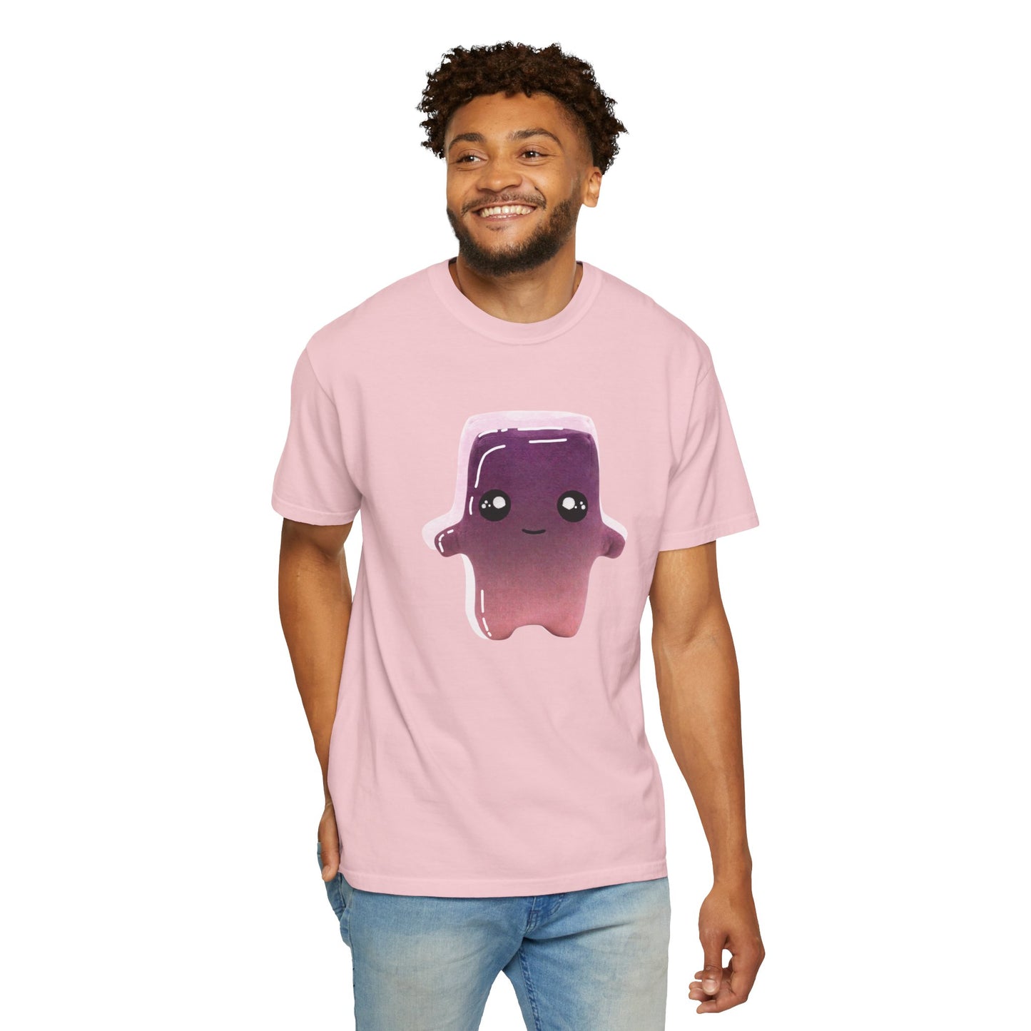 Anime-inspired clothing kawaii blob tee styled with chunky white sneakers