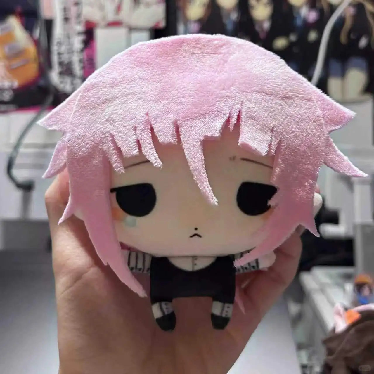Anime inspired Crona plush doll 10cm size comparison