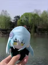 Anime plush collection Rimuru Tempest light-blue hair white mask