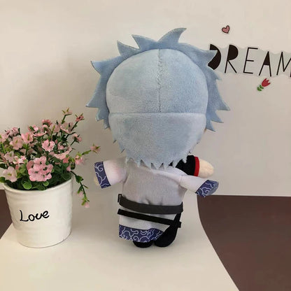 Anime plush toy Gintoki collectible on shelf display
