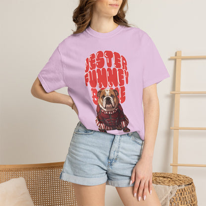 Anime villain style graphic tee.