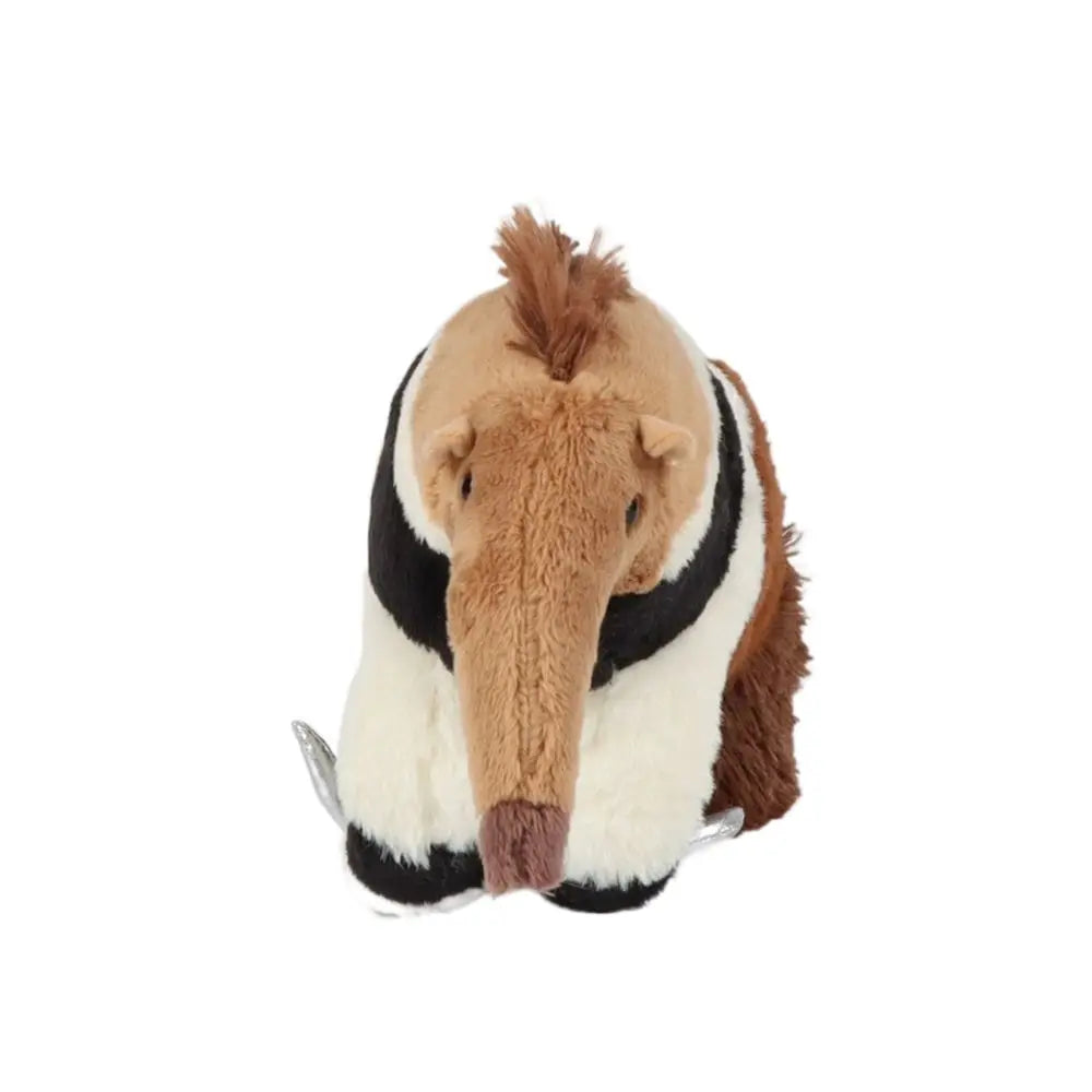 Anteater plush toy close-up of snout and facial detail