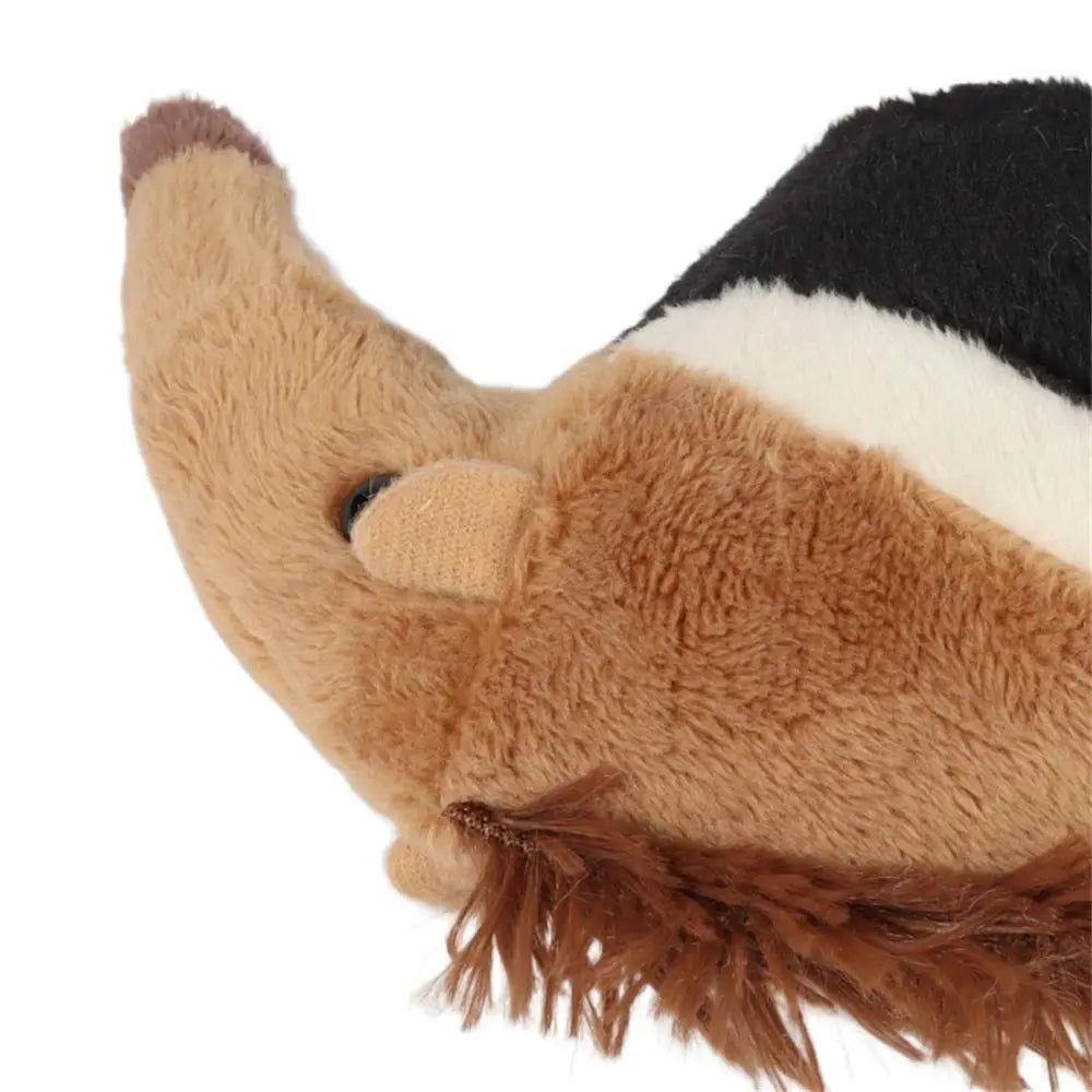 Anteater stuffed animal 27cm sitting upright on desk