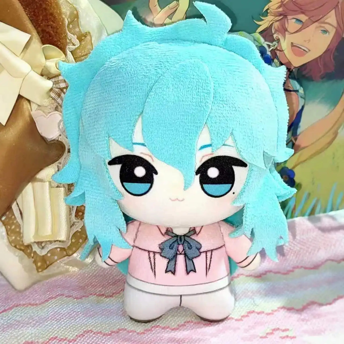 Aphrodite Pisces Gold Saint kawaii plushie collectible 10cm display handmade cotton doll