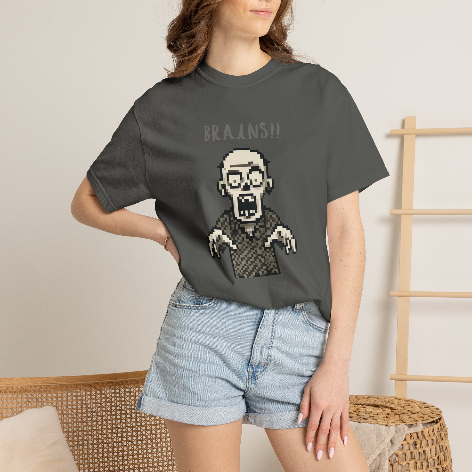 Aprasi designed pixel zombie horror tee.