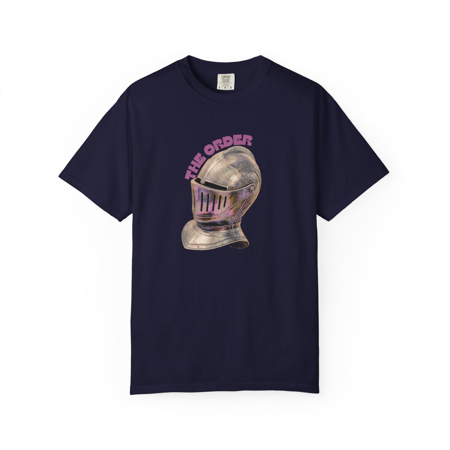 Aprasi gaming fan apparel knight graphic tee worn casually outdoors
