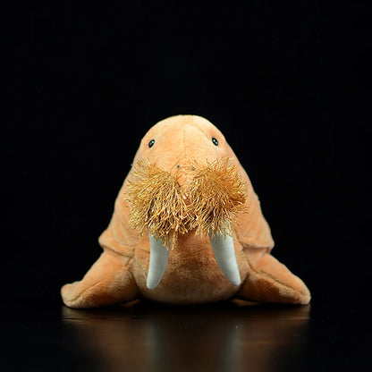 Arctic animal stuffed animal walrus tusk detail close up macro shot