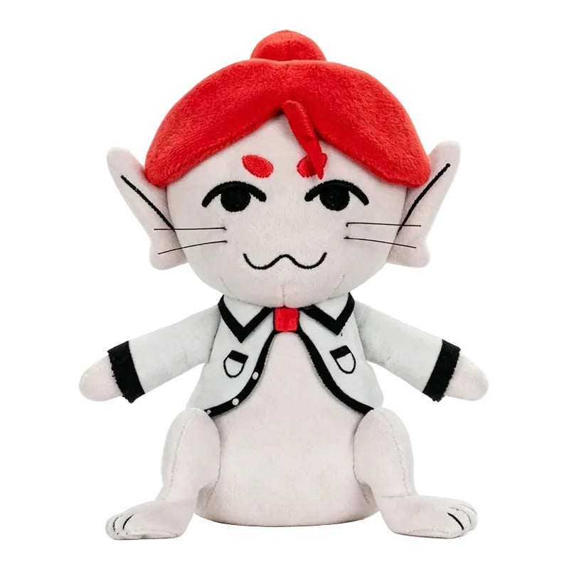 Argemia plushie red hair front view on white background